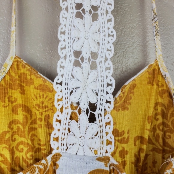 Y2K Lace Floral Crochet Halter Top Blouse Boho S - Picture 5 of 10